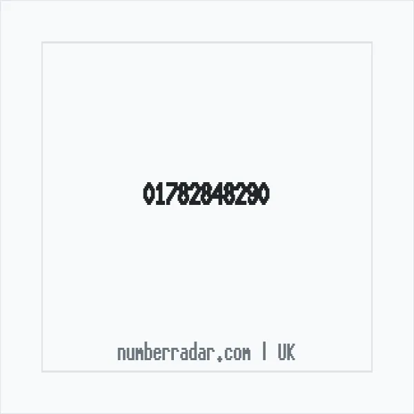 Reverse number check for +44 1782 848290 — who called me?