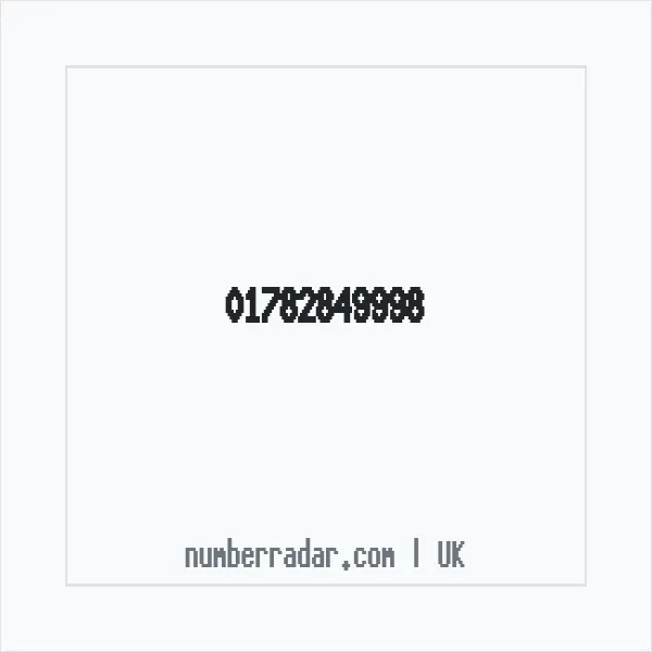Reverse number check for +44 1782 849998 — who called me?