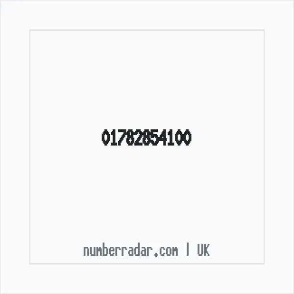 Reverse number check for +44 1782 854100 — who called me?