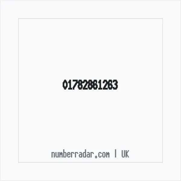 Reverse number check for +44 1782 861263 — who called me?