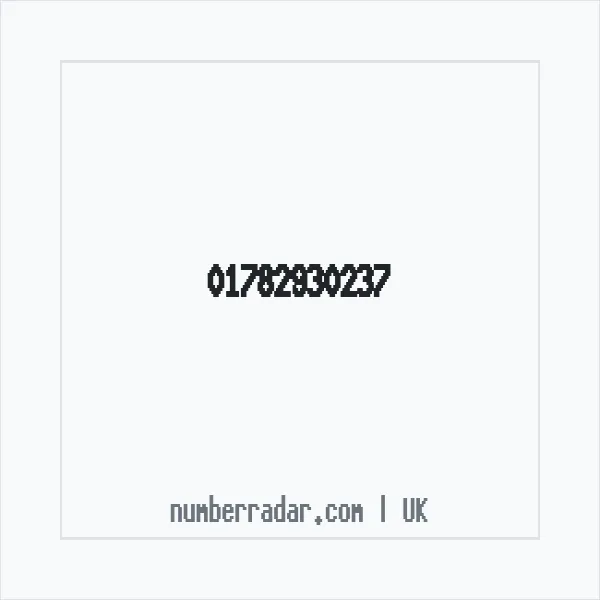 Reverse number check for +44 1782 930237 — who called me?