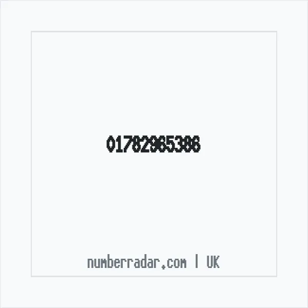 Reverse number check for +44 1782 965386 — who called me?