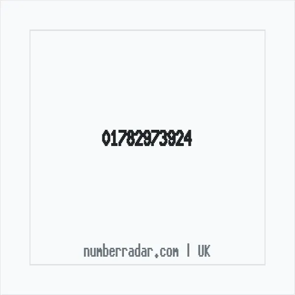 Reverse number check for +44 1782 973924 — who called me?