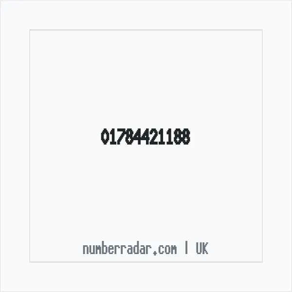 Reverse number check for +44 1784 421188 — who called me?
