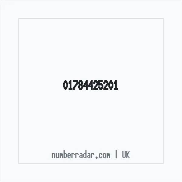 Reverse number check for +44 1784 425201 — who called me?