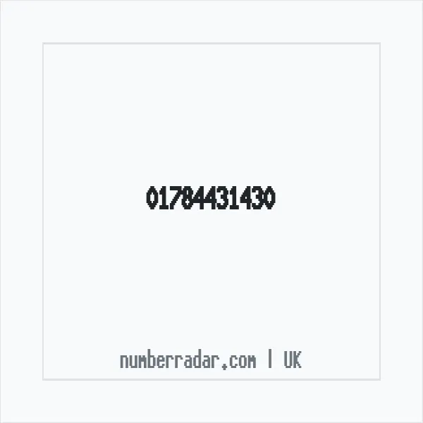Reverse number check for +44 1784 431430 — who called me?