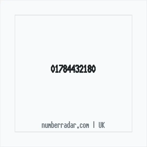 Reverse number check for +44 1784 432180 — who called me?