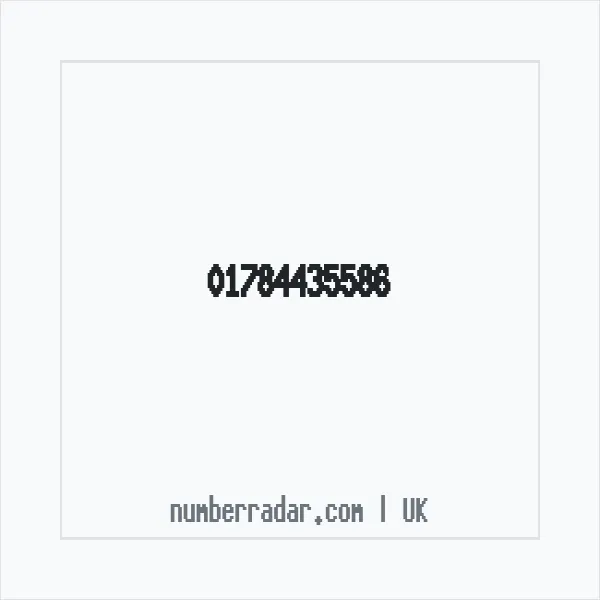 Reverse number check for +44 1784 435586 — who called me?