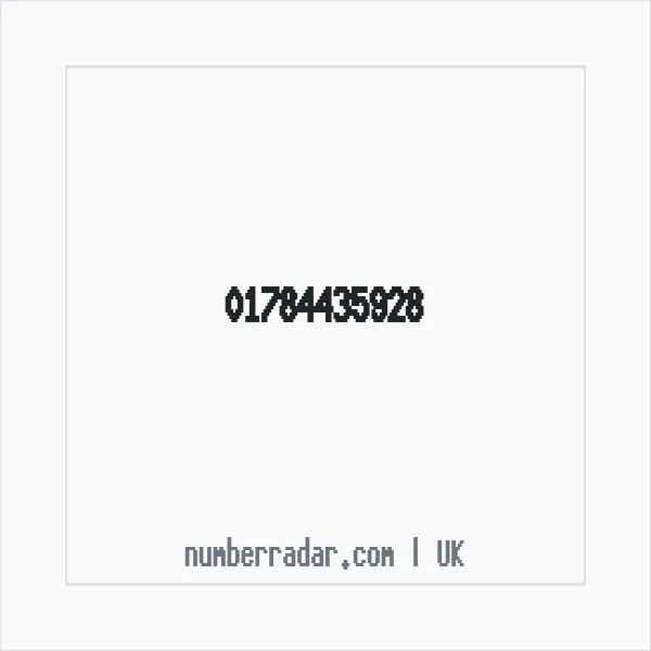 Reverse number check for +44 1784 435928 — who called me?