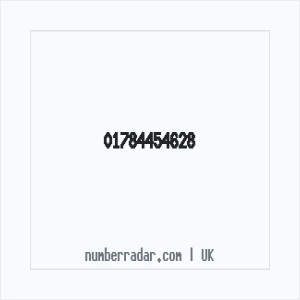 Reverse number check for +44 1784 454628 — who called me?