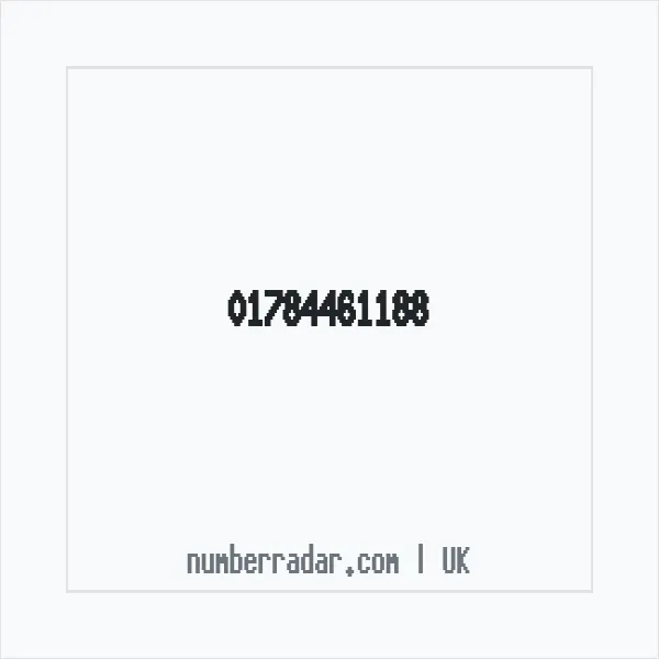 Reverse number check for +44 1784 461188 — who called me?