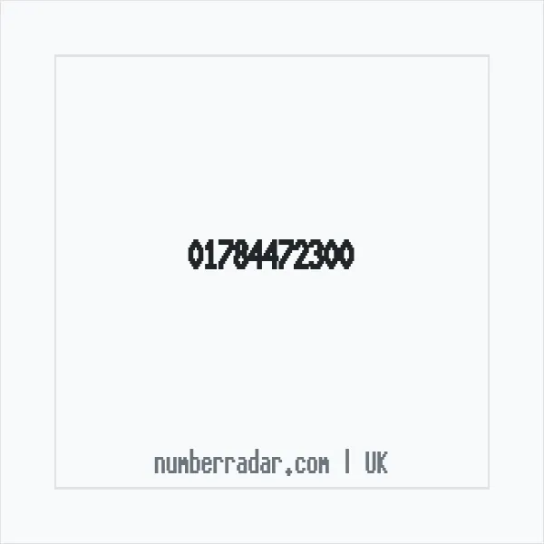 Reverse number check for +44 1784 472300 — who called me?