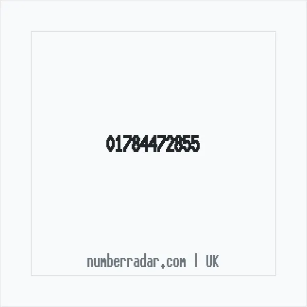 Reverse number check for +44 1784 472855 — who called me?