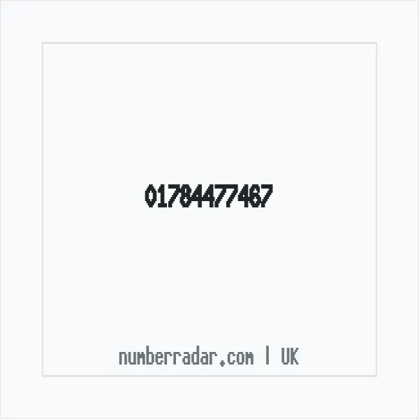 Reverse number check for +44 1784 477467 — who called me?