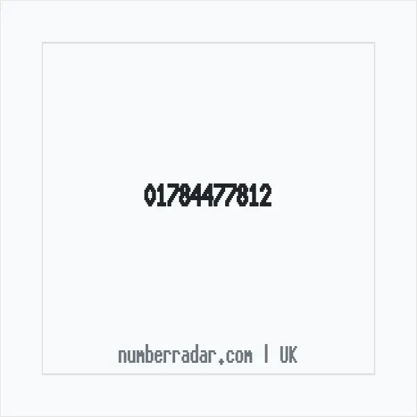 Reverse number check for +44 1784 477812 — who called me?
