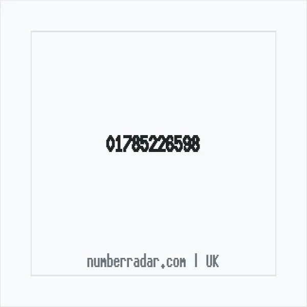 Reverse number check for +44 1785 226598 — who called me?