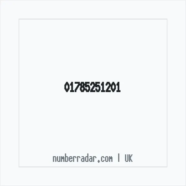 Reverse number check for +44 1785 251201 — who called me?