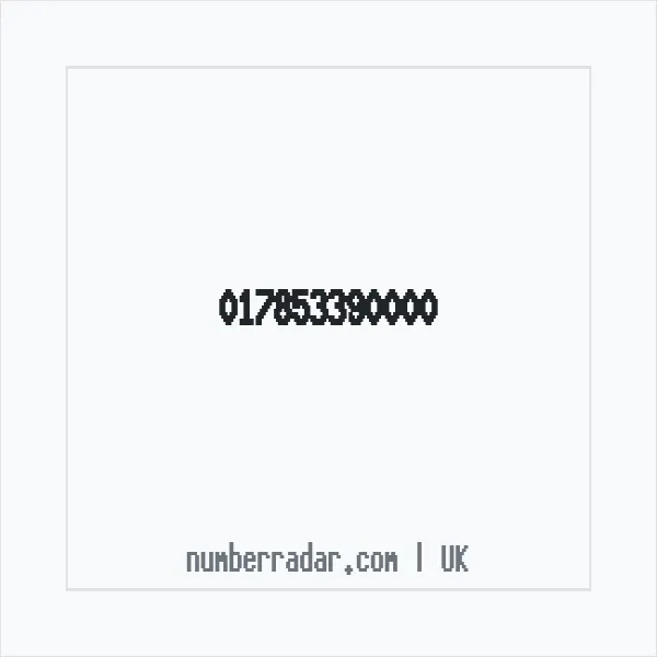 Reverse number check for +44 (1785) 339-000 — who called me?