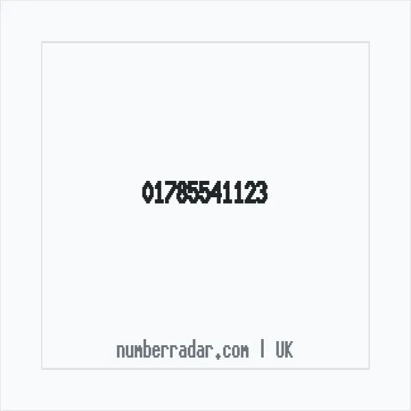 Reverse number check for +44 1785 541123 — who called me?
