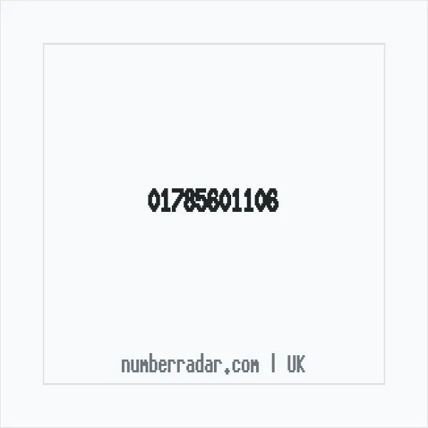 Reverse number check for +44 1785 601106 — who called me?