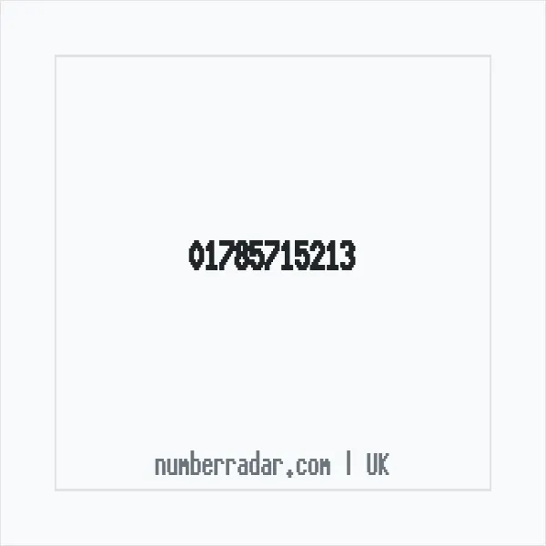 Reverse number check for +44 1785 715213 — who called me?