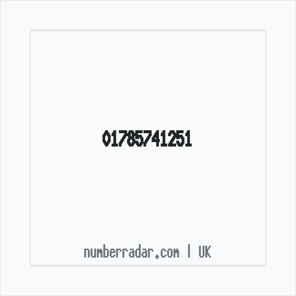 Reverse number check for +44 1785 741251 — who called me?