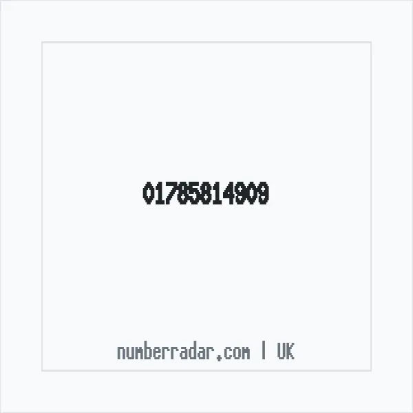 Reverse number check for +44 1785 814909 — who called me?
