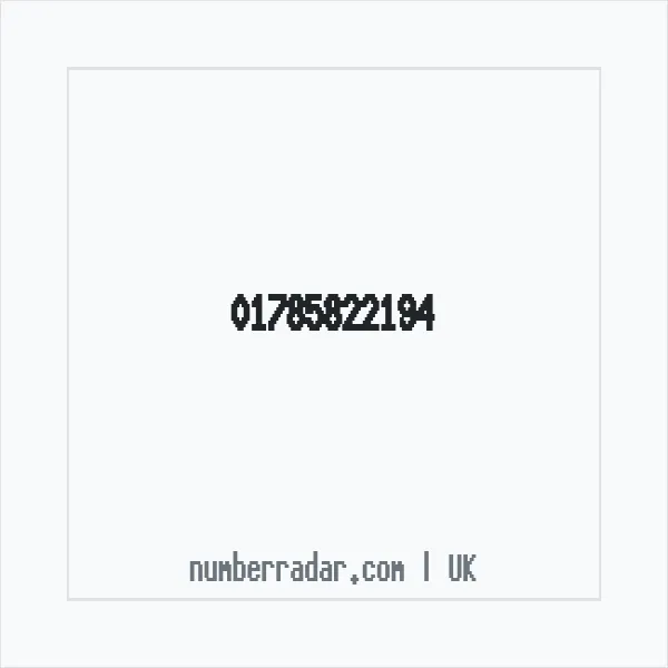 Reverse number check for +44 1785 822194 — who called me?