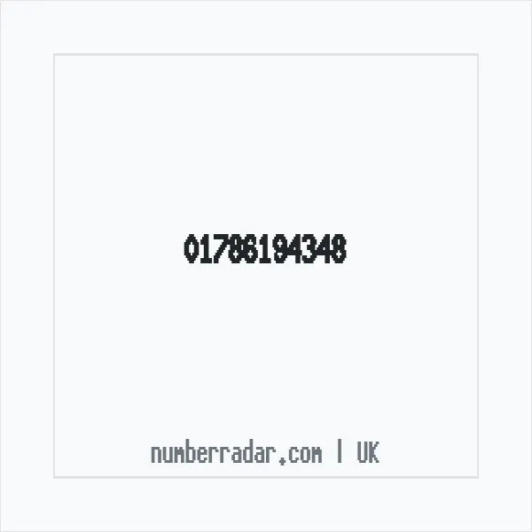 Reverse number check for +44 1786 194348 — who called me?