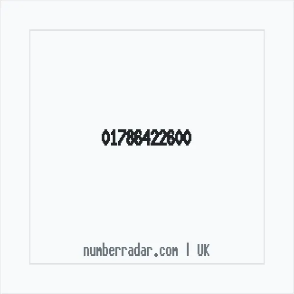 Reverse number check for +44 1786 422600 — who called me?