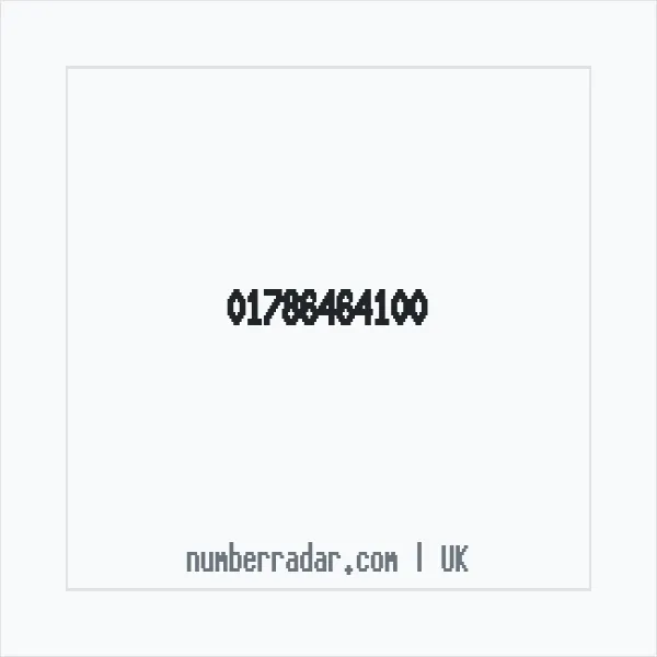 Reverse number check for +44 1786 464100 — who called me?