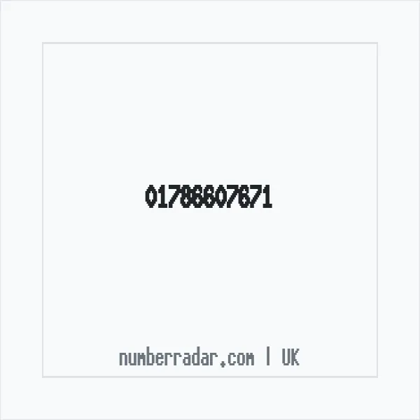 Reverse number check for +44 1786 607671 — who called me?