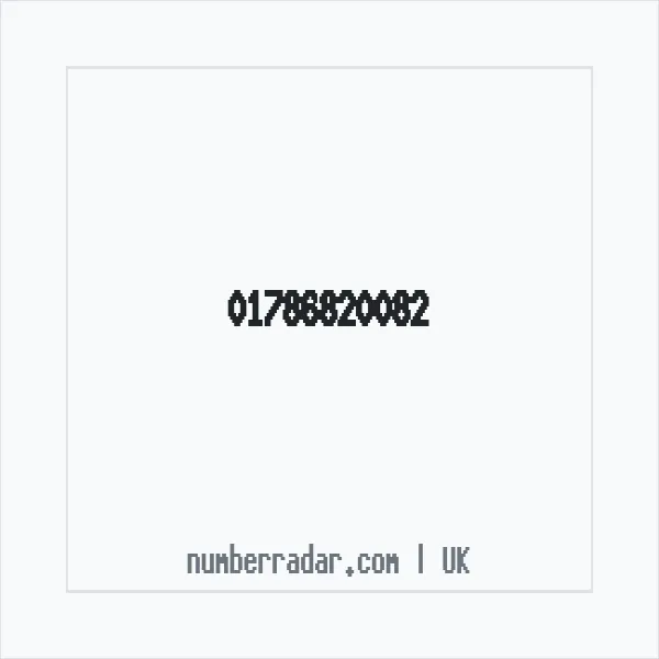 Reverse number check for +44 1786 820082 — who called me?
