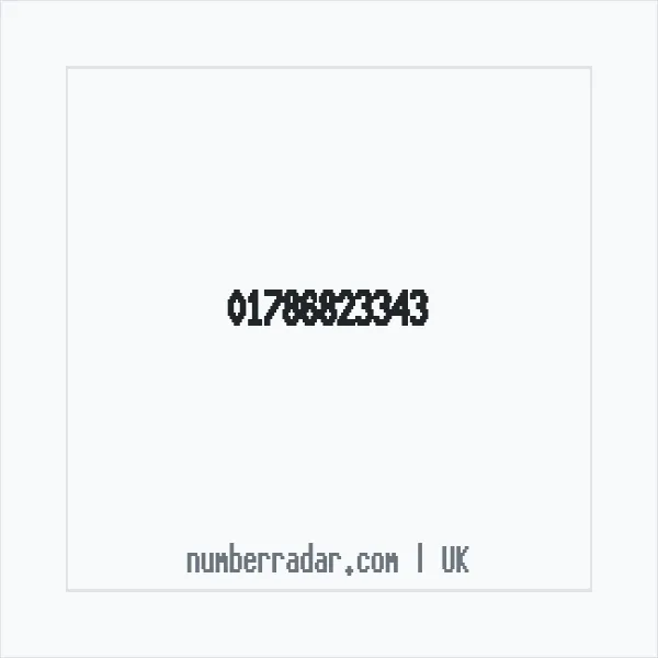 Reverse number check for +44 1786 823343 — who called me?
