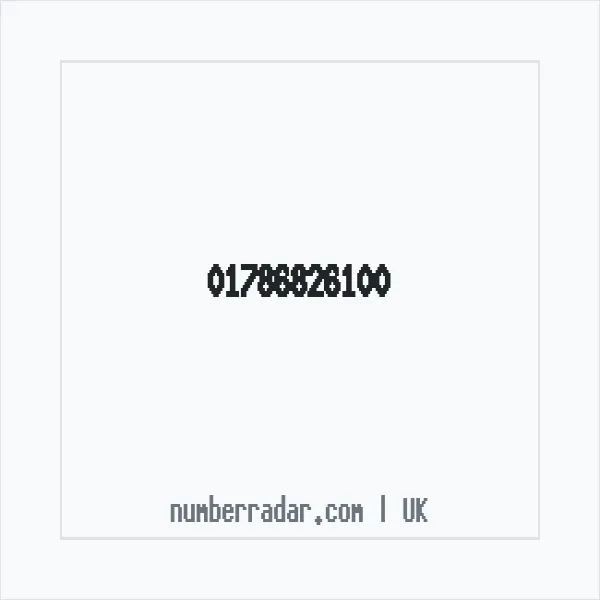 Reverse number check for +44 1786 826100 — who called me?