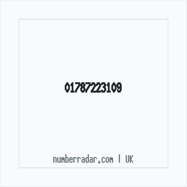 Reverse number check for +44 1787 223109 — who called me?