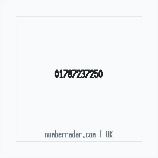 Reverse number check for +44 1787 237250 — who called me?