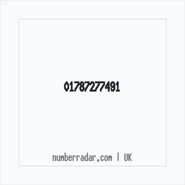 Reverse number check for +44 1787 277491 — who called me?