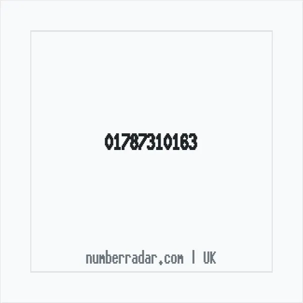 Reverse number check for +44 1787 310163 — who called me?