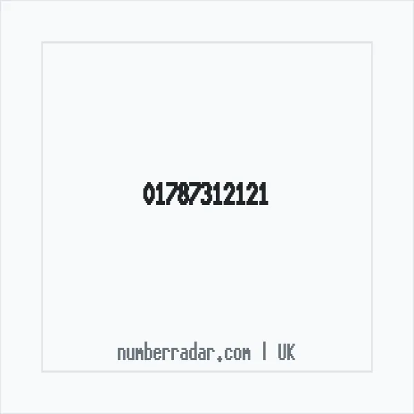 Reverse number check for +44 1787 312121 — who called me?