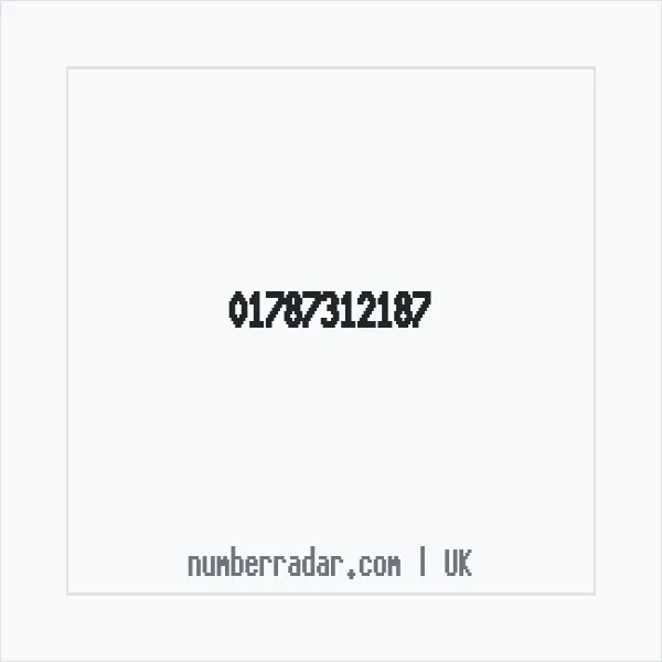 Reverse number check for +44 1787 312187 — who called me?