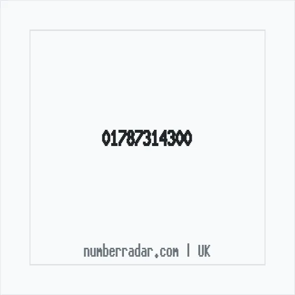 Reverse number check for +44 1787 314300 — who called me?