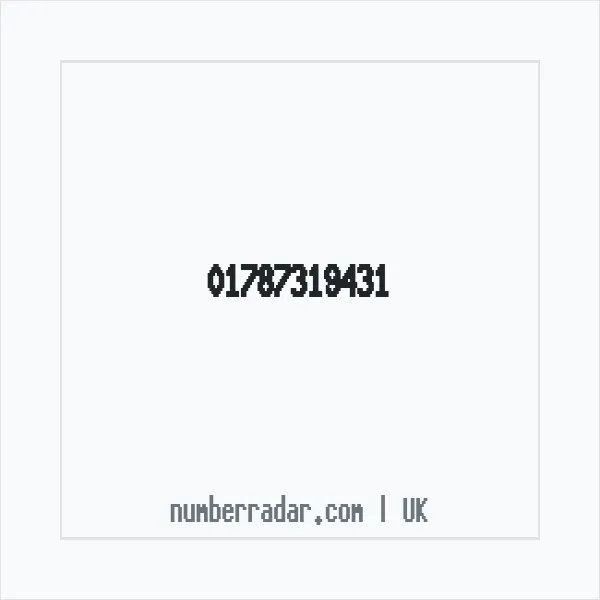 Reverse number check for +44 1787 319431 — who called me?