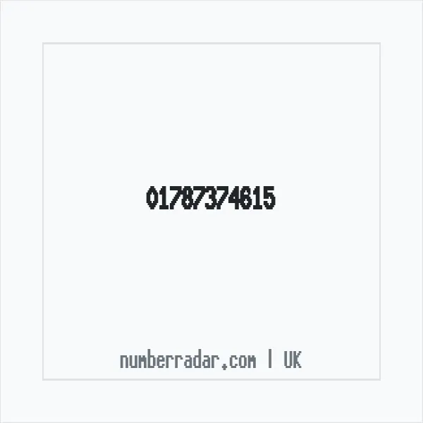 Reverse number check for +44 1787 374615 — who called me?