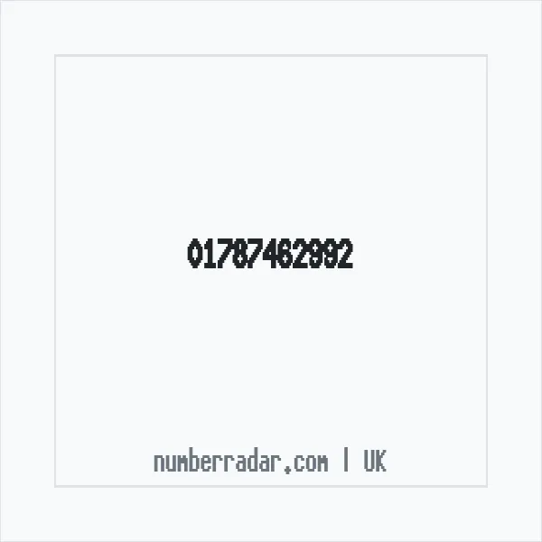 Reverse number check for +44 1787 462992 — who called me?