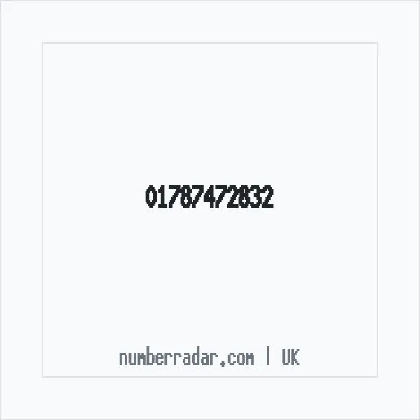 Reverse number check for +44 1787 472832 — who called me?
