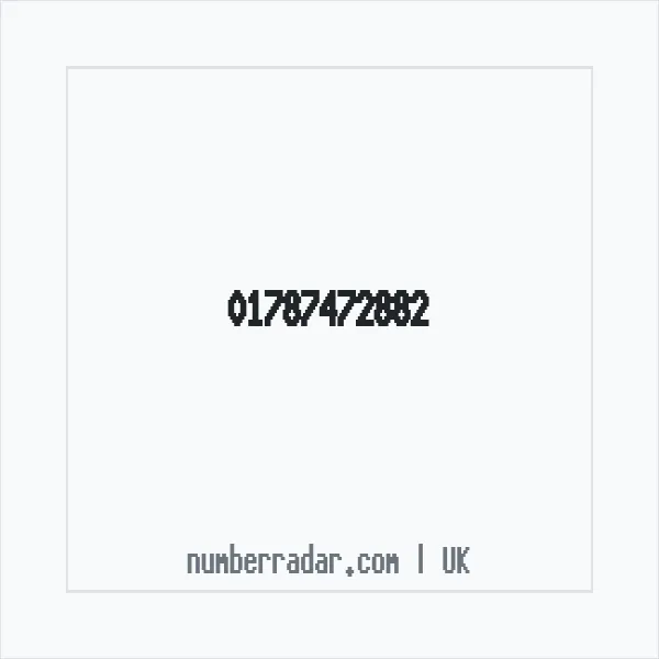 Reverse number check for +44 1787 472882 — who called me?