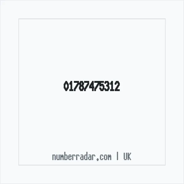 Reverse number check for +44 1787 475312 — who called me?