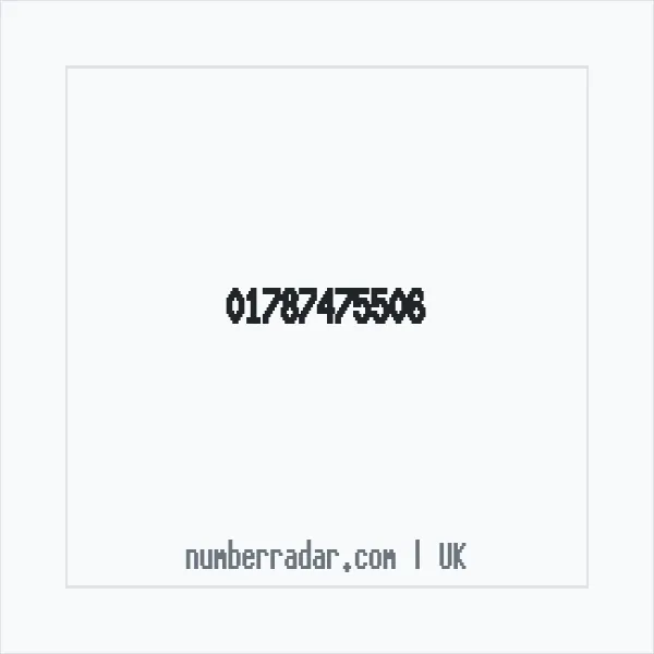 Reverse number check for +44 1787 475506 — who called me?