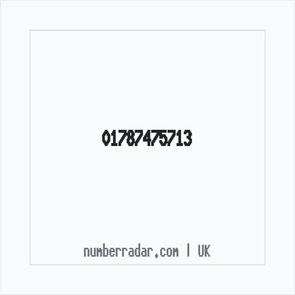 Reverse number check for +44 1787 475713 — who called me?